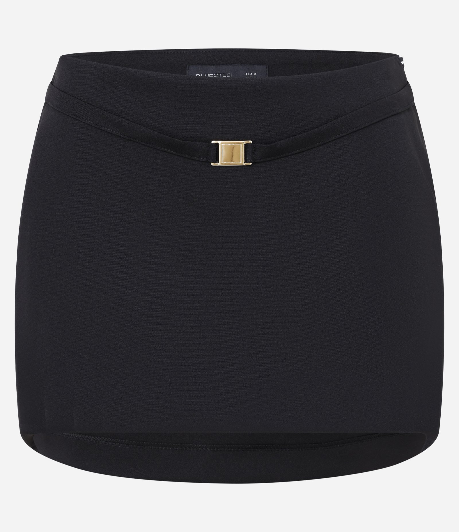 Mini Saia em Alfaiataria com Aviamento na Cintura Preto 6