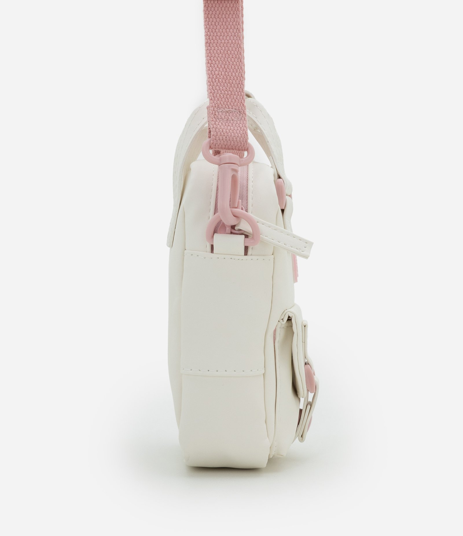 Bolsa Transversal Infantil com Bolsinhos - Tam Único Off White 2