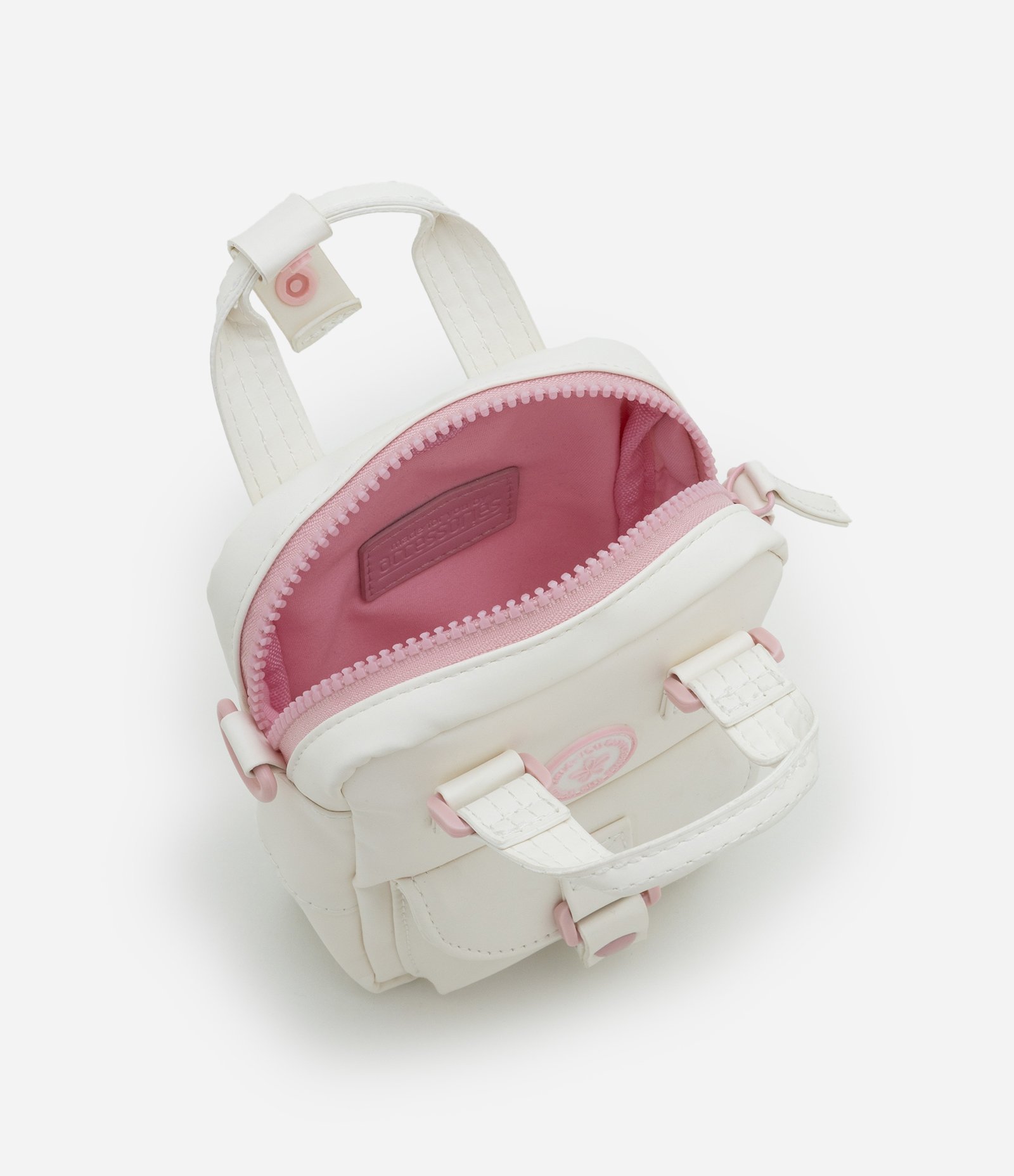 Bolsa Transversal Infantil com Bolsinhos - Tam Único Off White 4