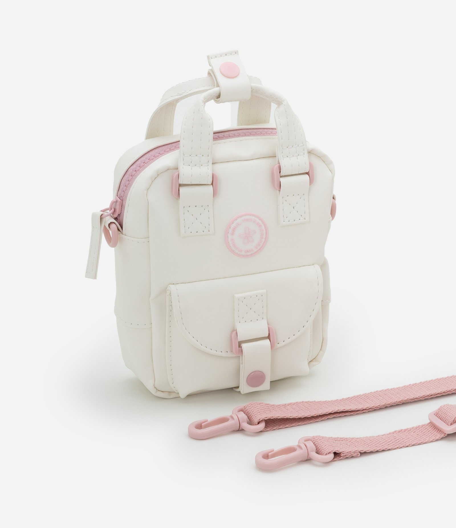 Bolsa Transversal Infantil com Bolsinhos - Tam Único Off White 6