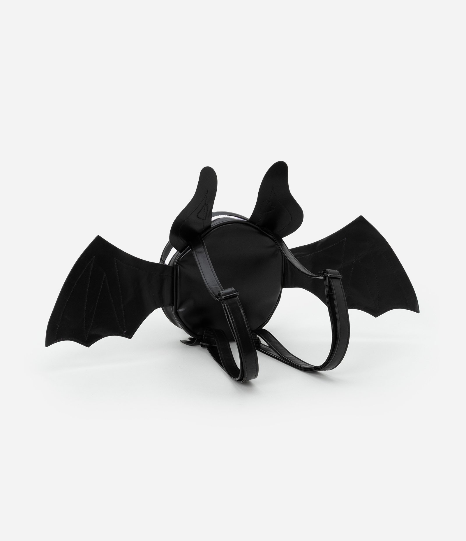 Mochila Infantil em PU com Formato Morcego - Tam Único Preto 5