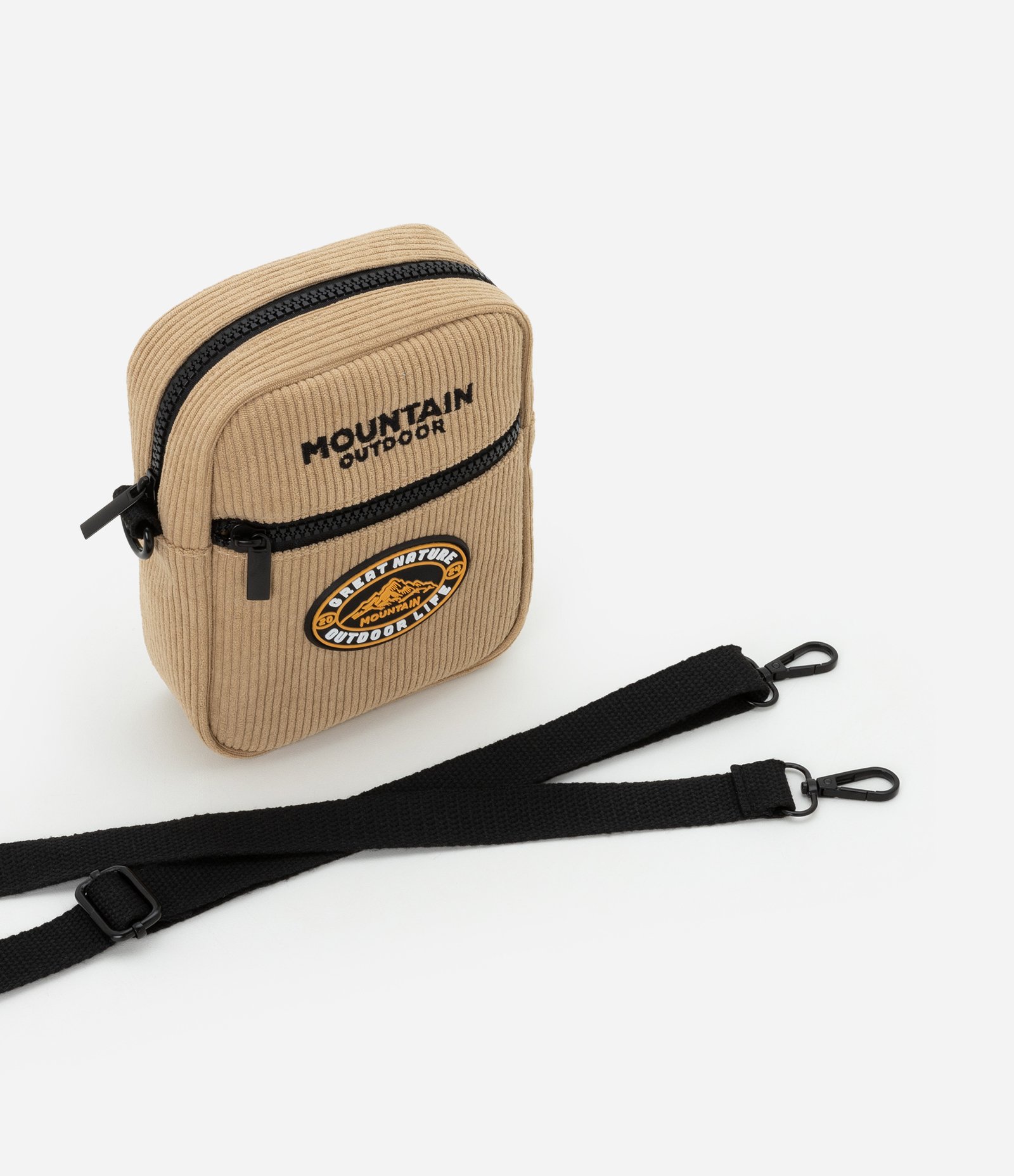 Bolsa Infantil Shouder Bag com Estampa de Montanhas - Tam Único Marrom 7