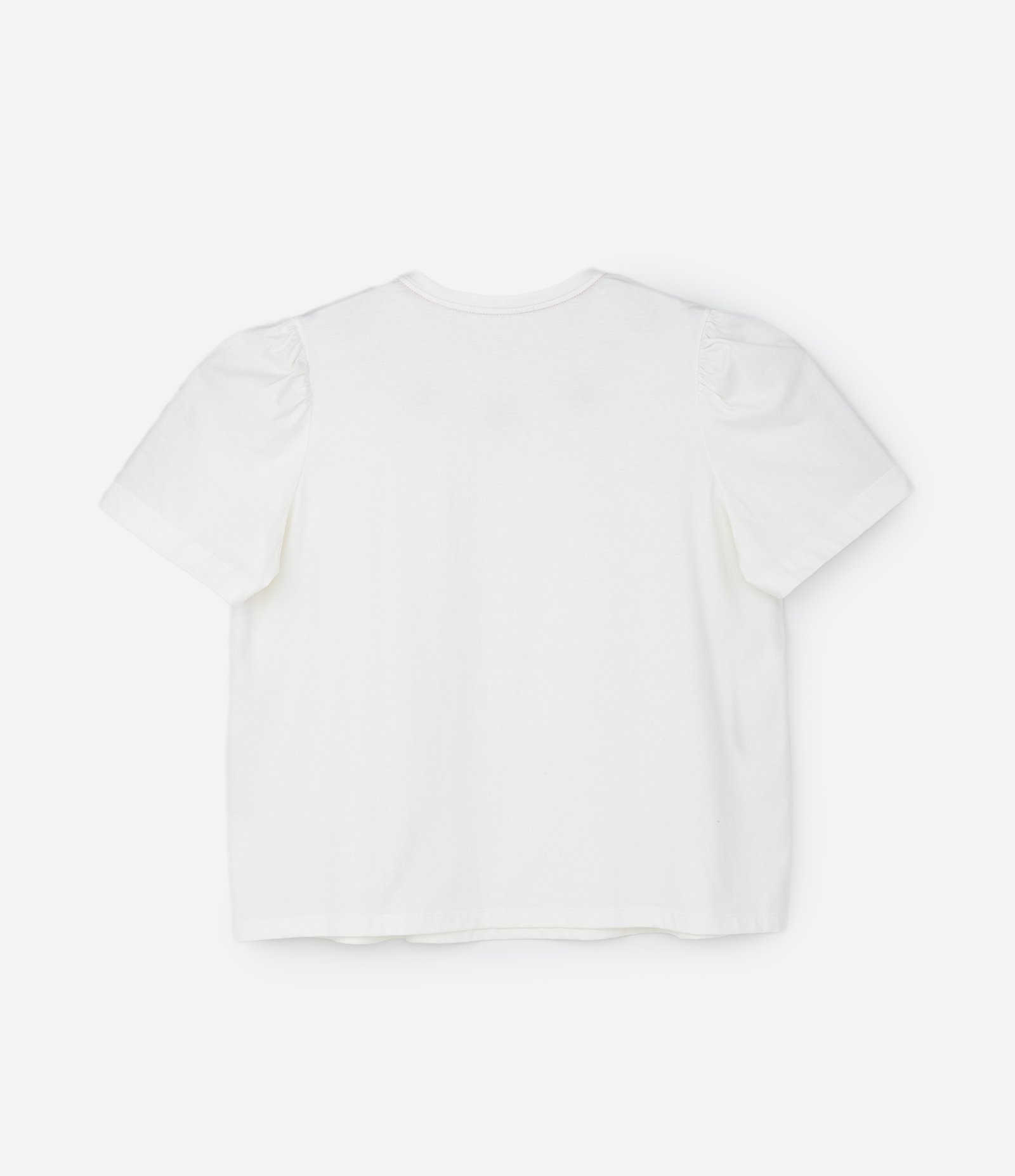 Camiseta T-shirt com Bordado de Corações Curve & Plus Size Branco 4