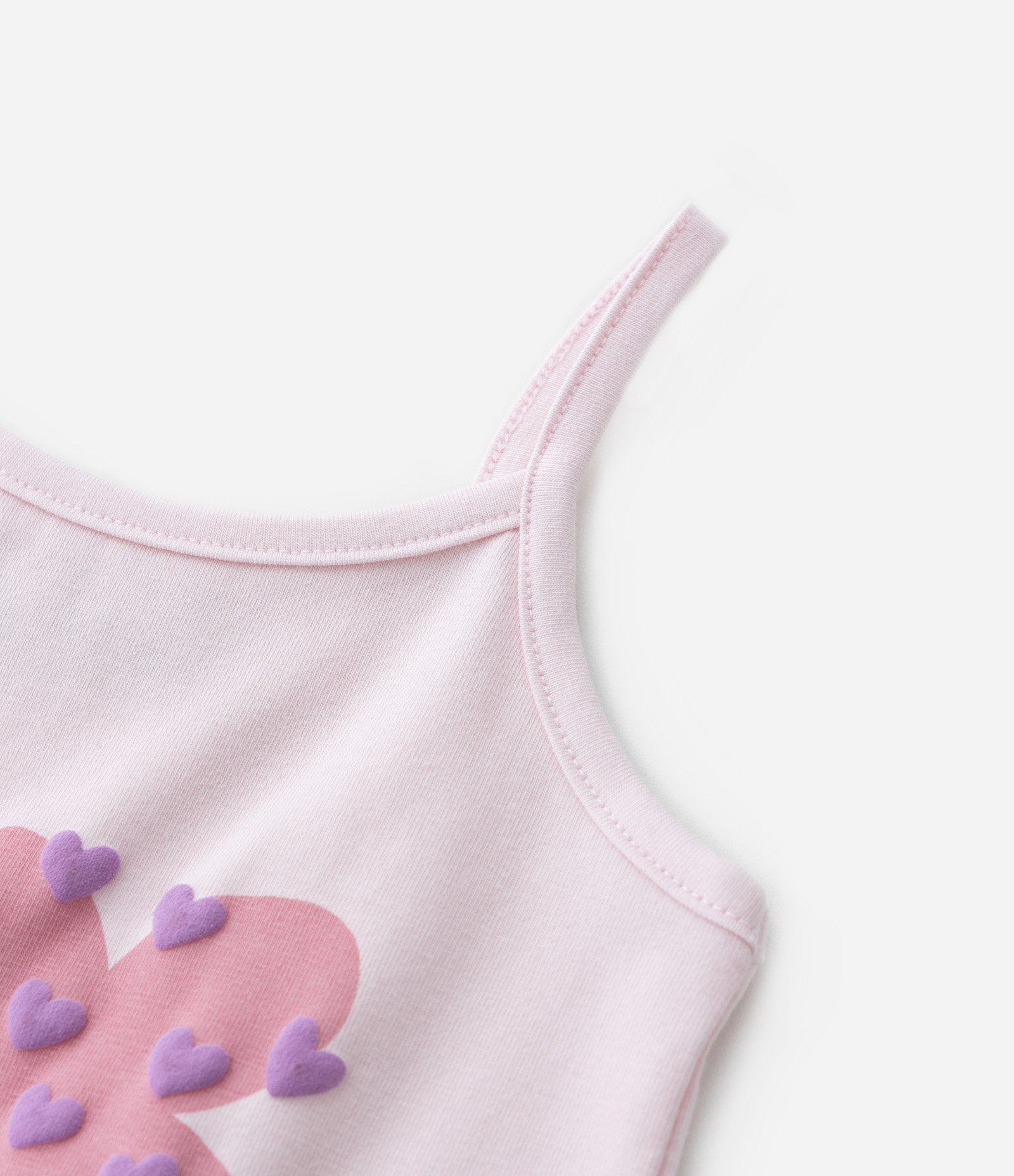 Regata Infantil com Estampa Florzinhas - Tam 1 a 6 Anos Rosa 4