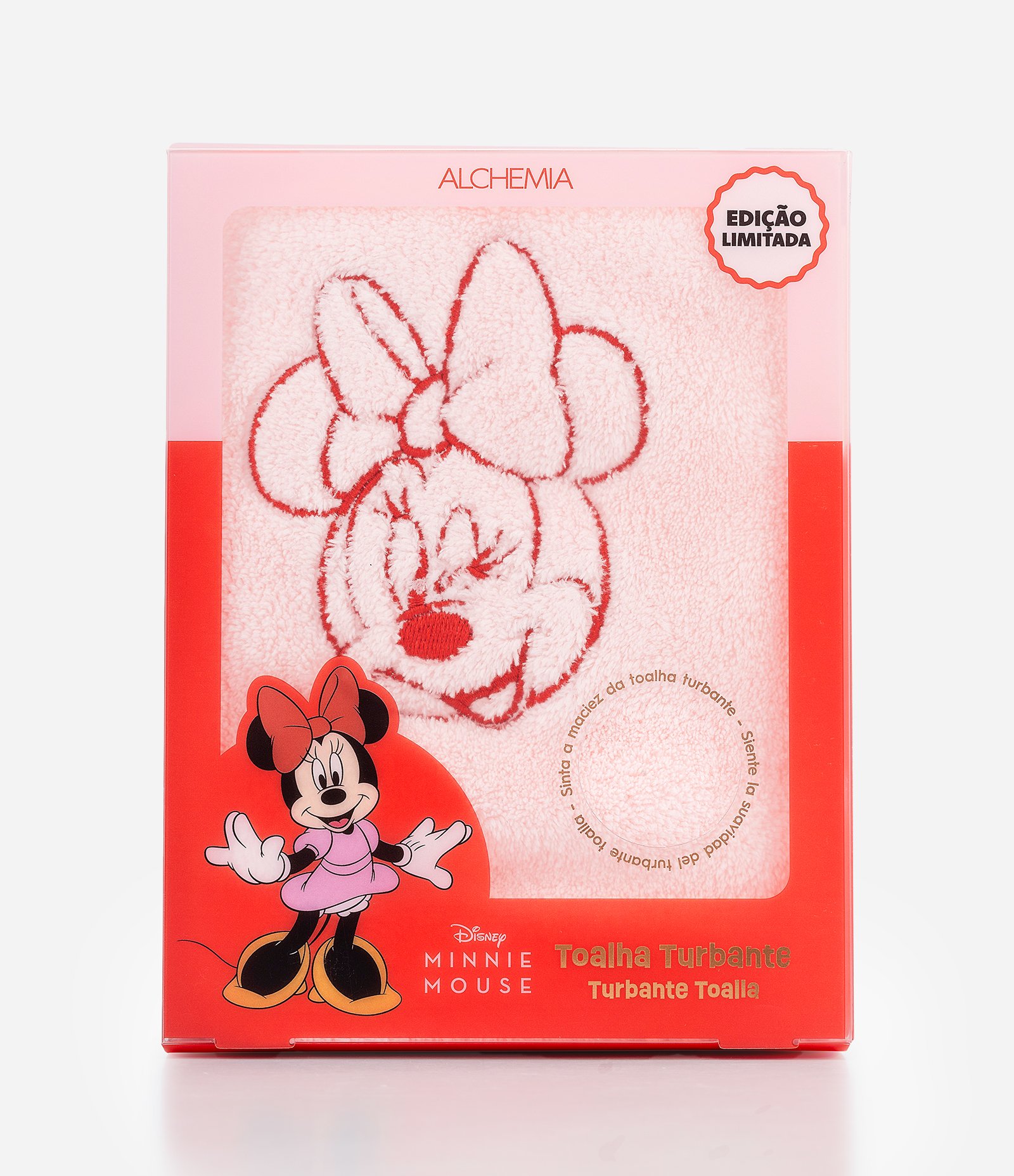 Toalha Turbante Minnie Mouse Alchemia Rosa 1