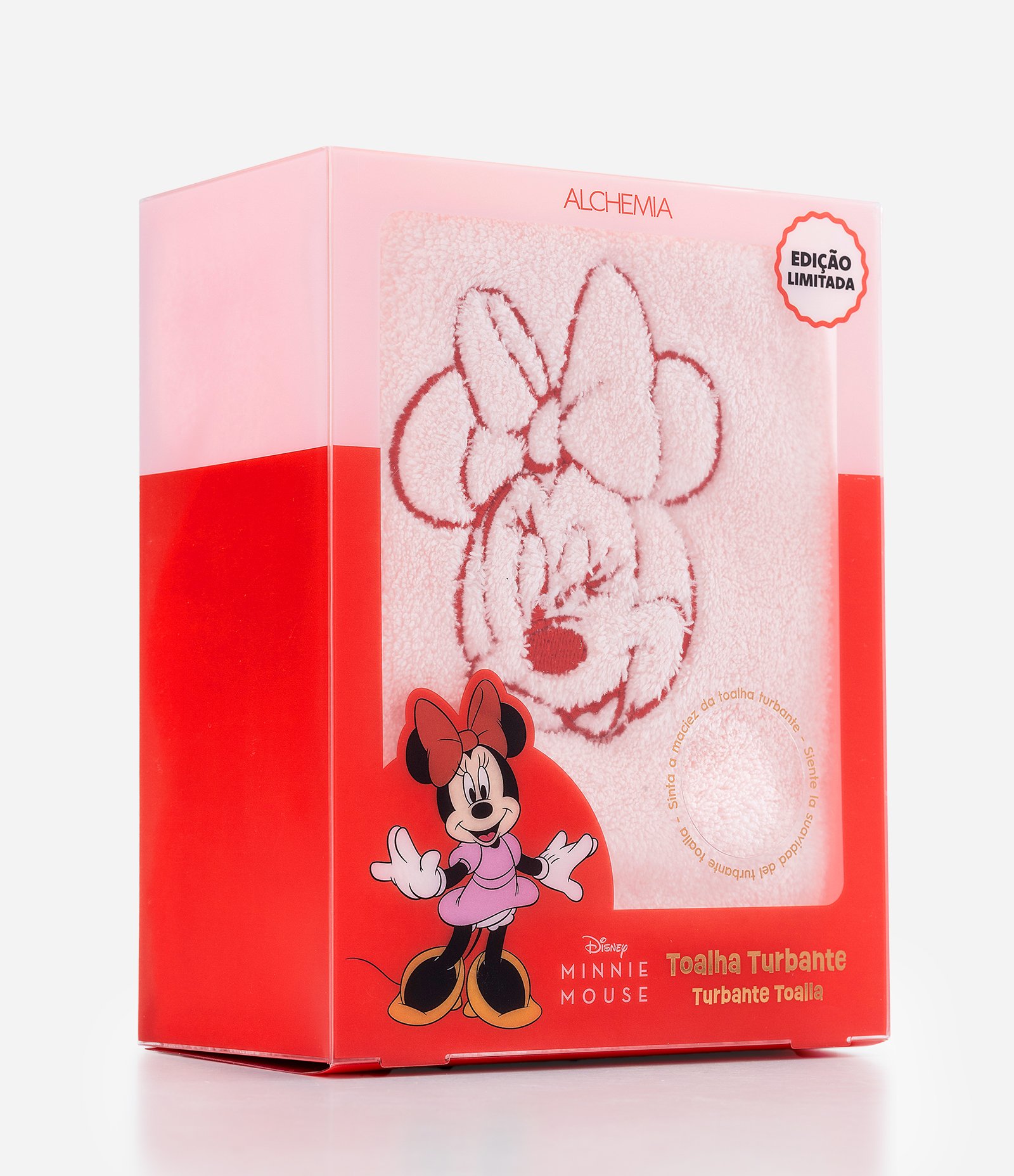 Toalha Turbante Minnie Mouse Alchemia Rosa 2