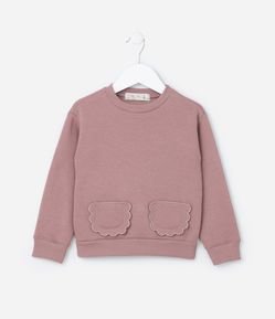 Casaco Infantil com Bolsinhos de Nuvem - Tam 1 a 6 Anos