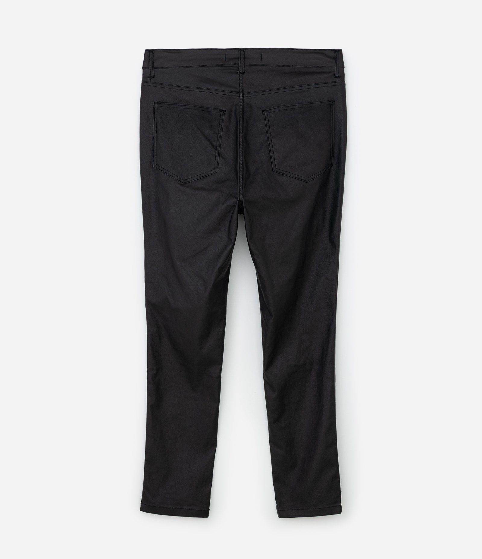 Calça Skinny em Bengaline Resinada Curve & Plus Size Preto 6