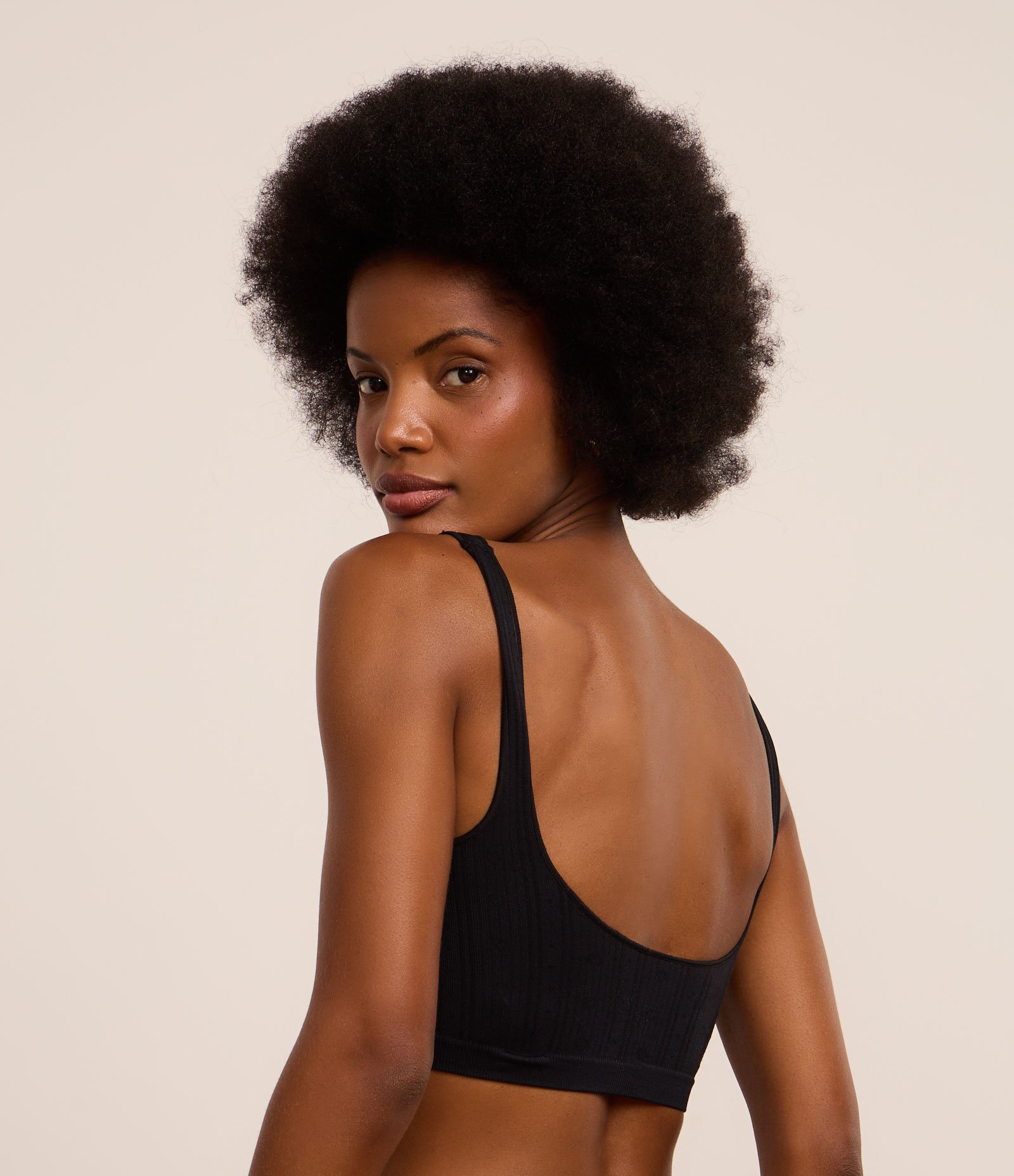 Sutiã Top Seamless Texturizado Preto 4