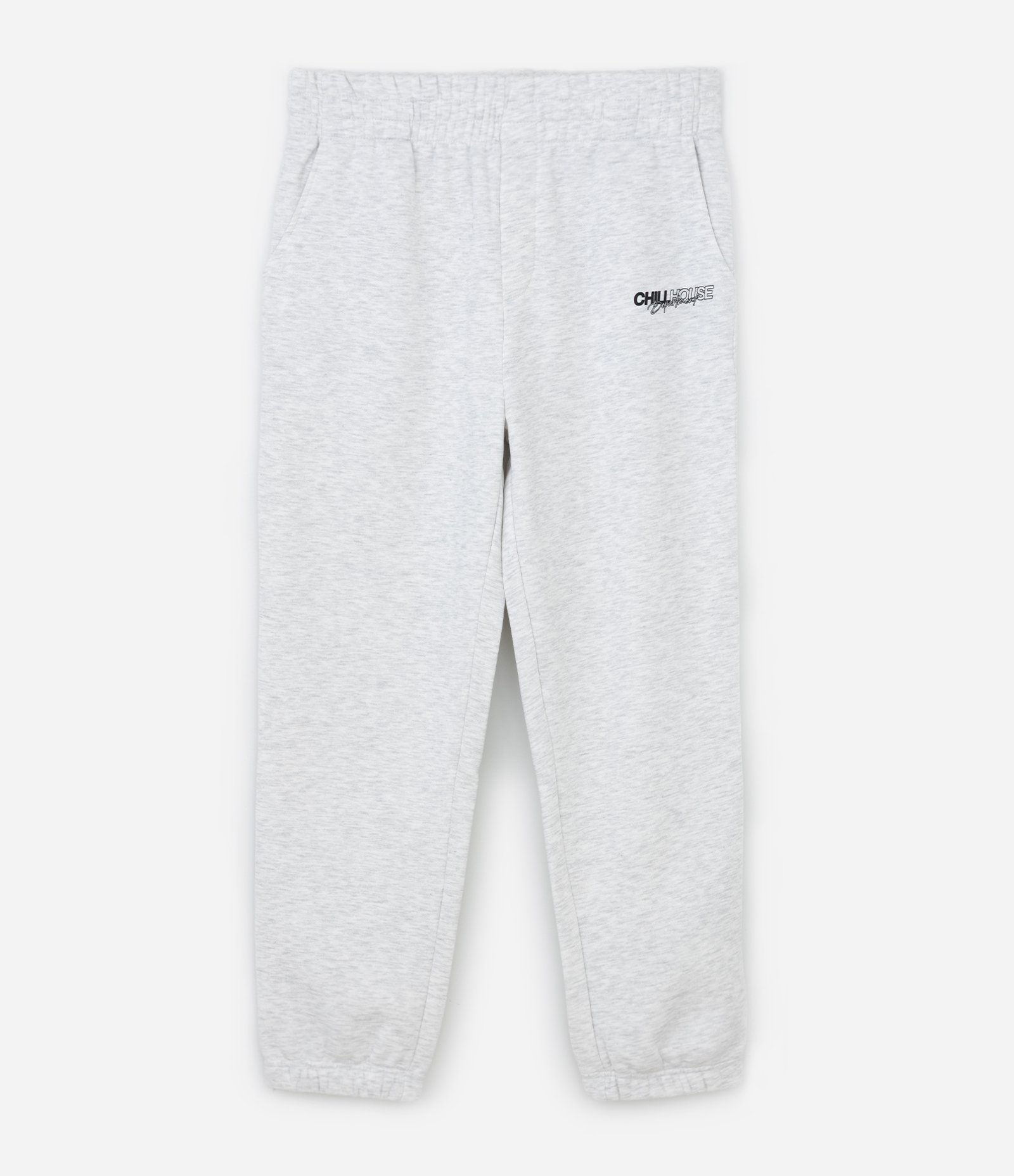Calça Jogger em Moletom com Felpa com Estampa Lettering Cinza 5