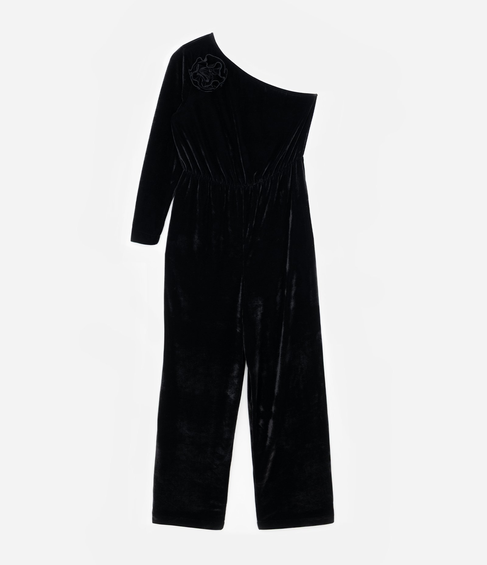 Macacão em Veludo Coleção Rita Carreira Curve & Plus Size Preto 9