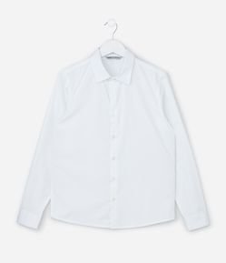 Camisa Infantil com Fibra de Bambu e Fechamento por Botões - Tam 5 a 14 Anos