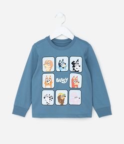 Camiseta Infantil com Estampa Bluey - Tam 2 a 6 Anos