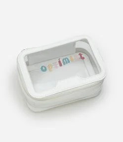 Nécessaire Retangular Grande com Lettering Optimist