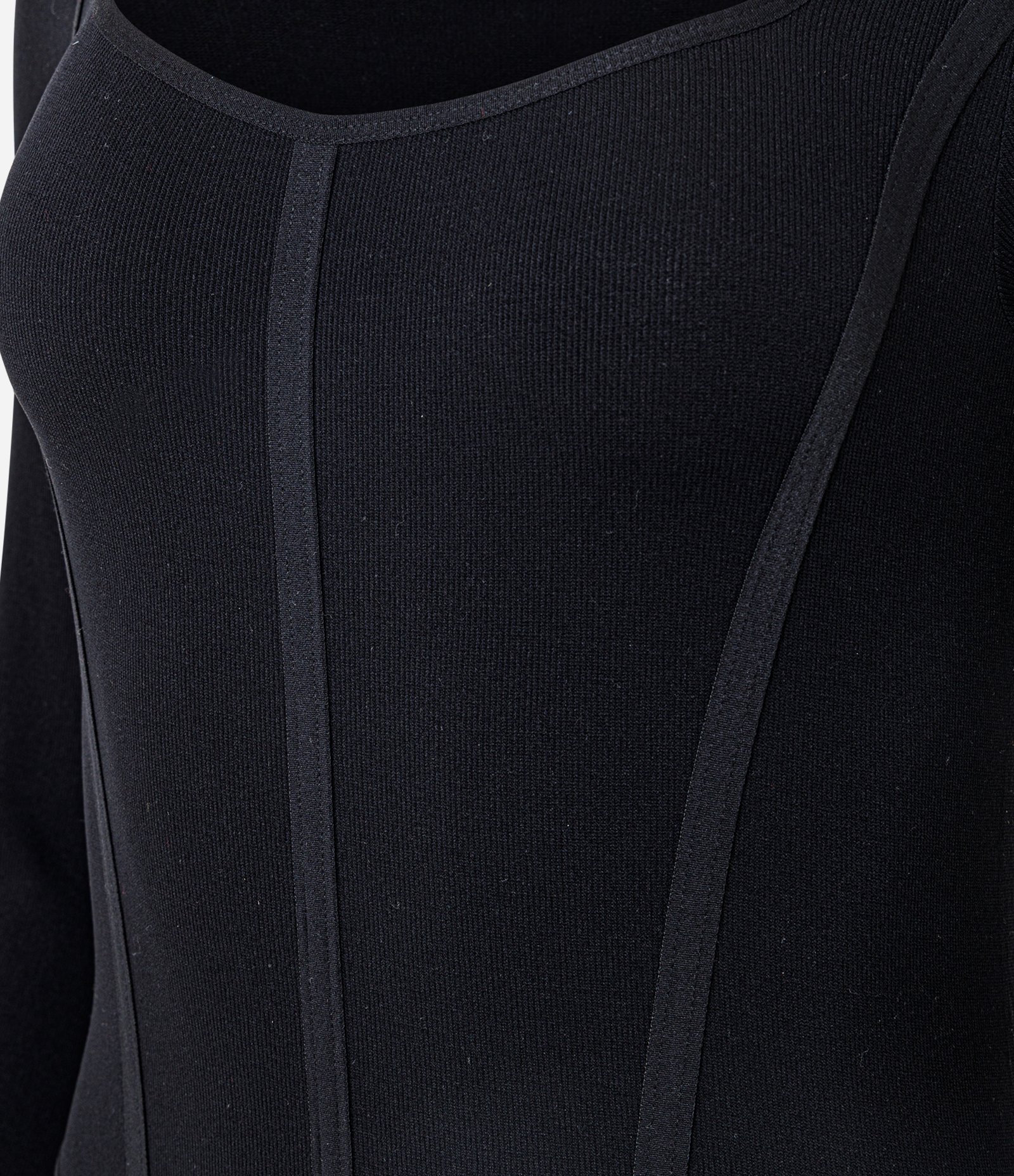 Body em Poliamida Seamless e Decote Quadrado Preto 6