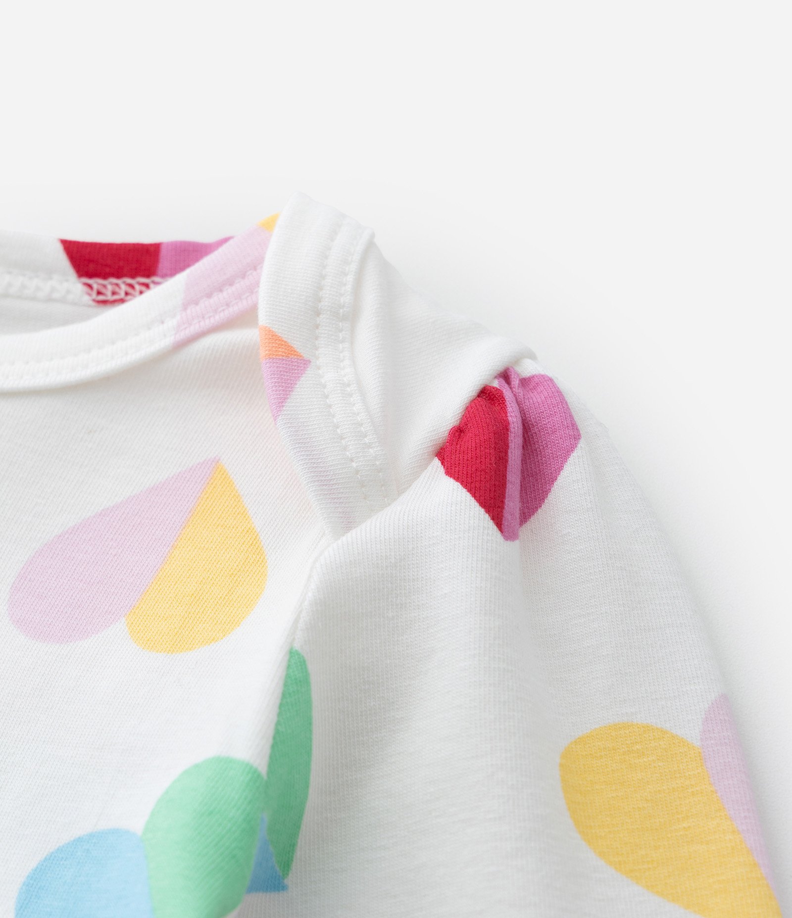 Body Infantil com Estampa Corações - Tam 0 a 24 meses Branco 5