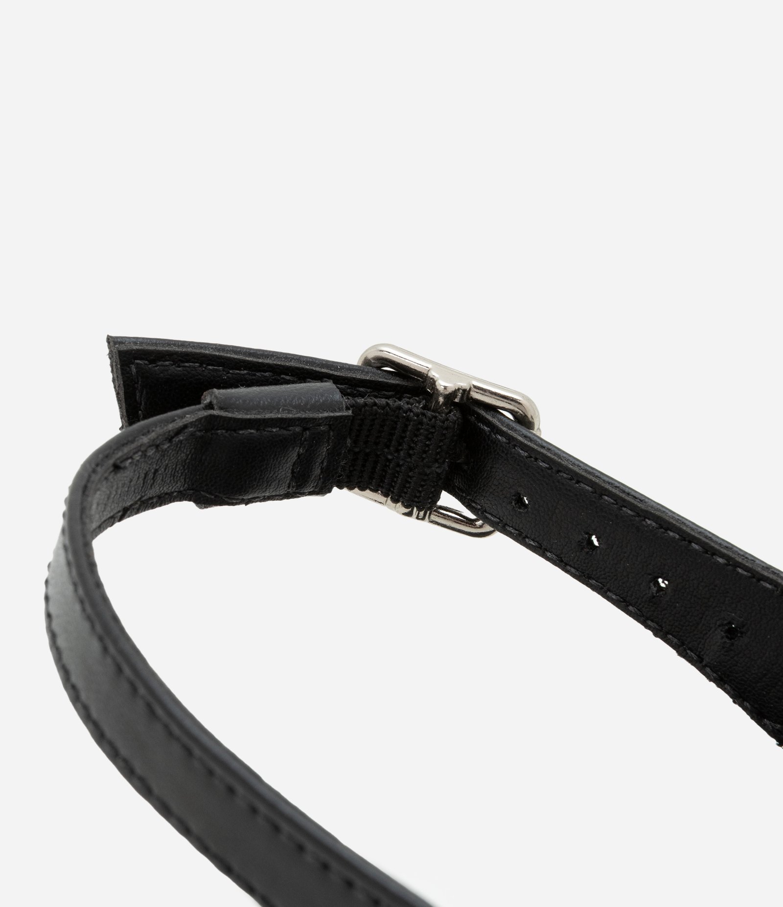 Sapato Boneca com Detalhe de Ilhós e Tira Dupla Preto 4