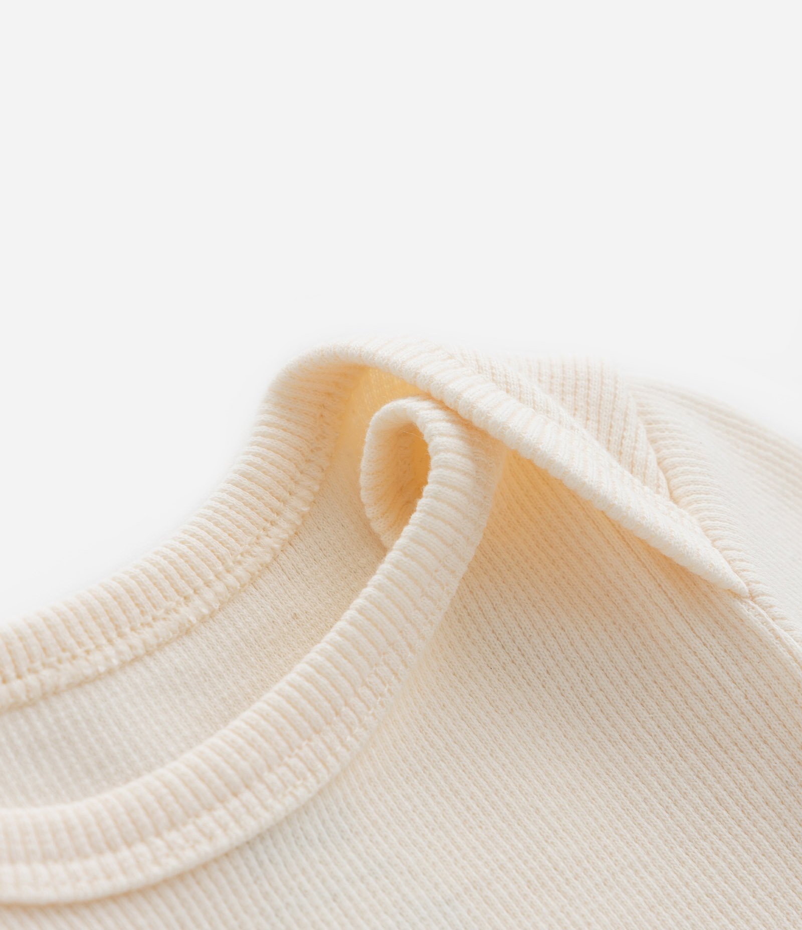 Body Infantil Básico com Textura Canelada - Tam RN a 18 meses Bege 4