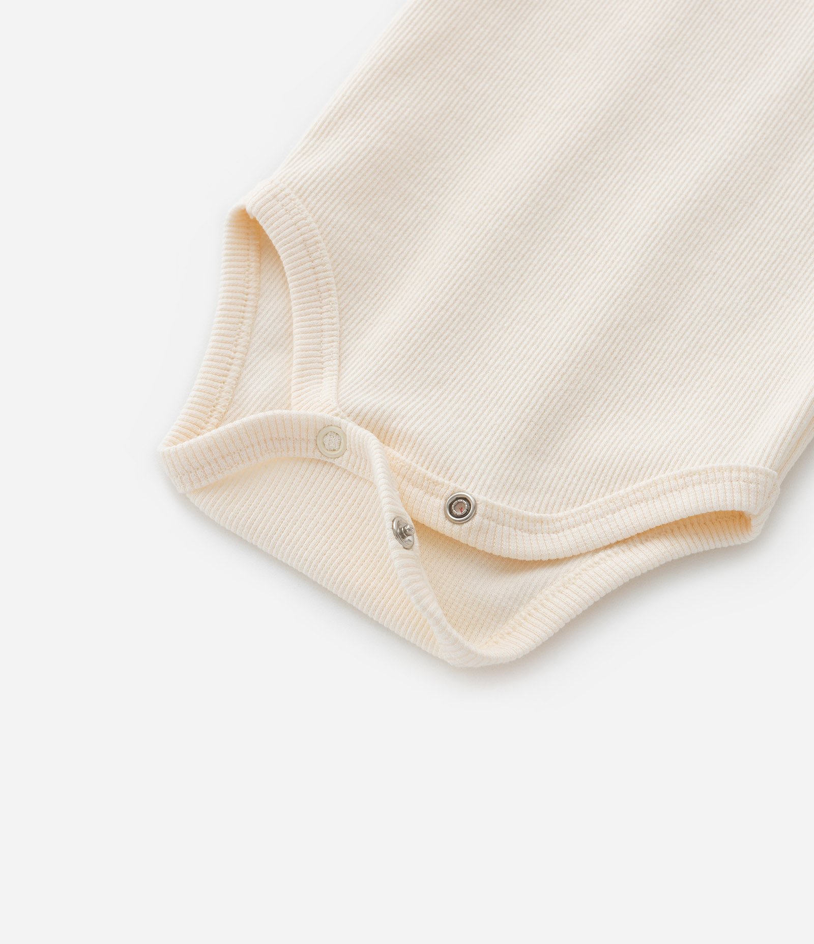 Body Infantil Básico com Textura Canelada - Tam RN a 18 meses Bege 5