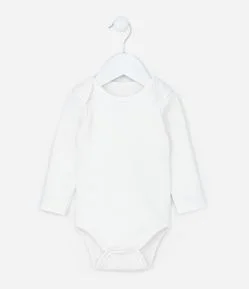 Body Infantil Básico com Textura Canelada - Tam RN a 18 meses