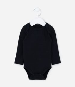 Body Infantil Básico com Textura Canelada - Tam RN a 18 meses