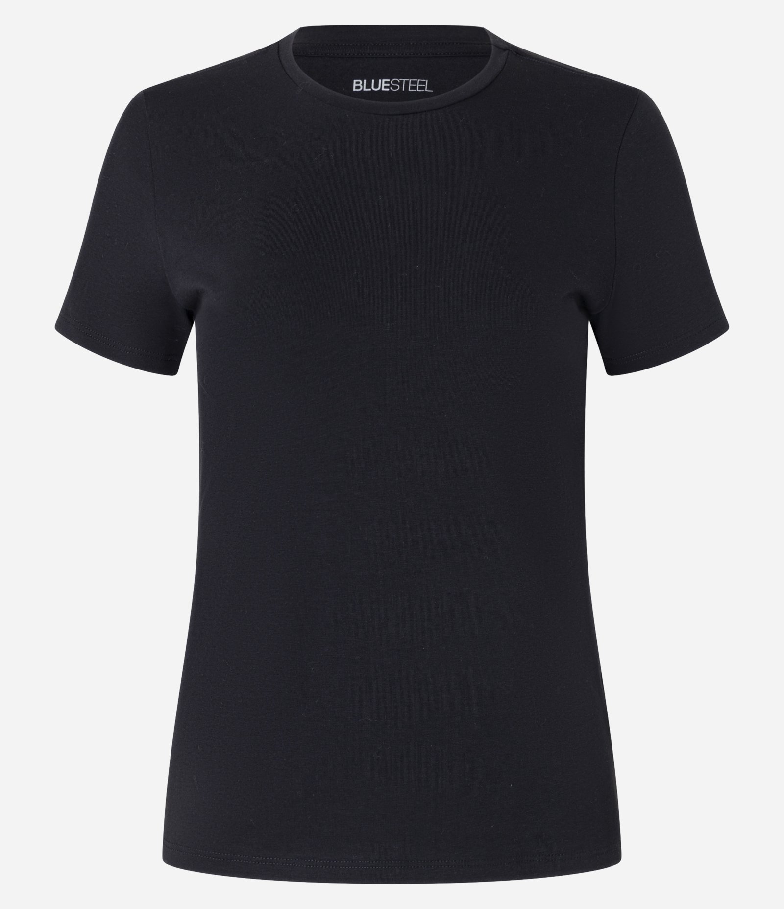 Blusa em Algodão Spandex com Manga Curta Preto 4