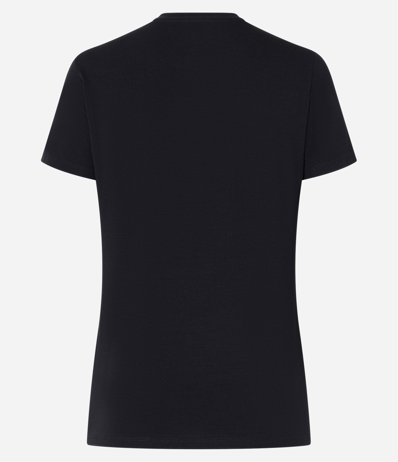 Blusa em Algodão Spandex com Manga Curta Preto 5