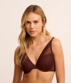 Sutiã Base com Bojo em Tule