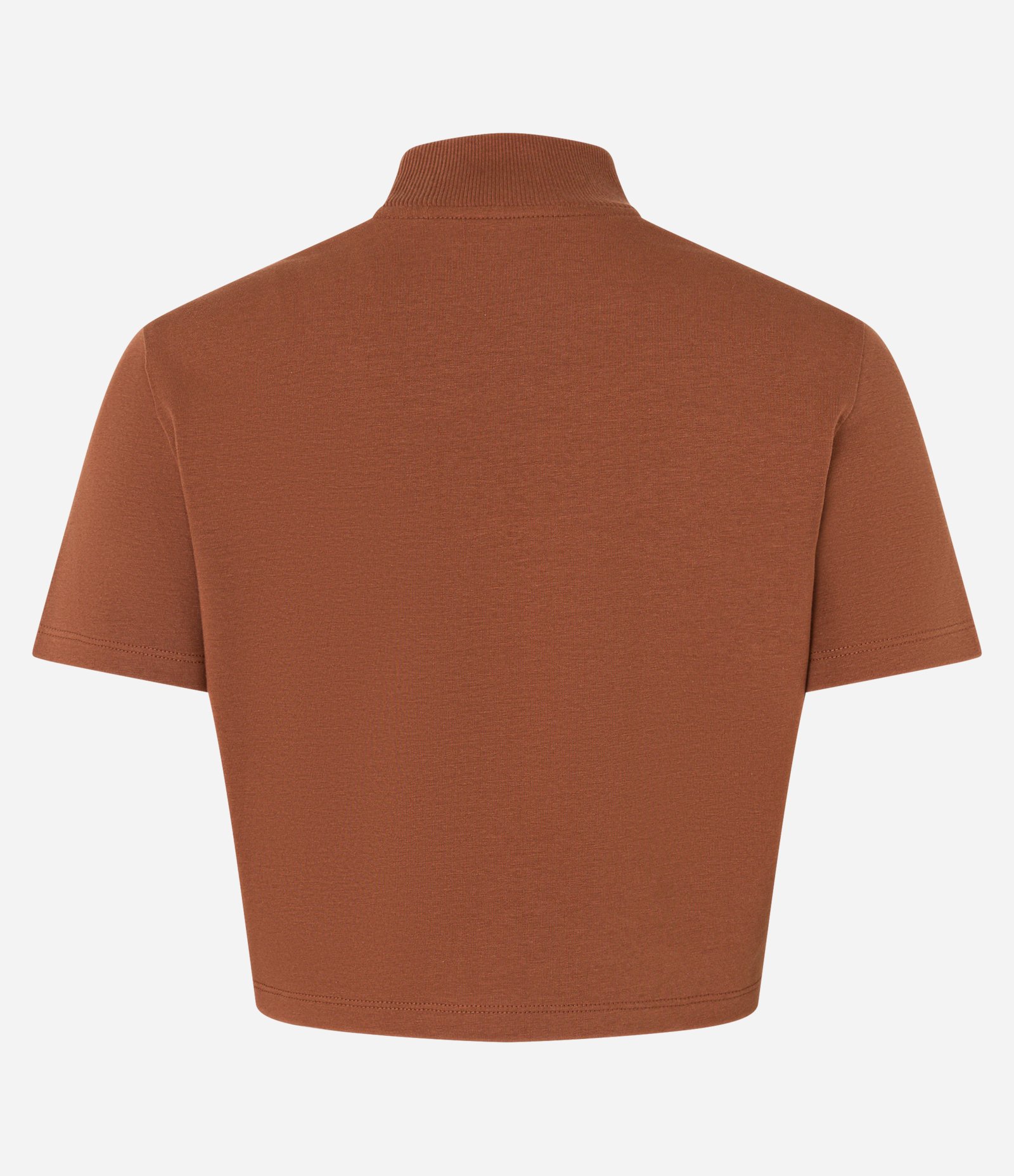 Blusa T-Shirt Cropped em Algodão Peruano com Gola Altinha 5