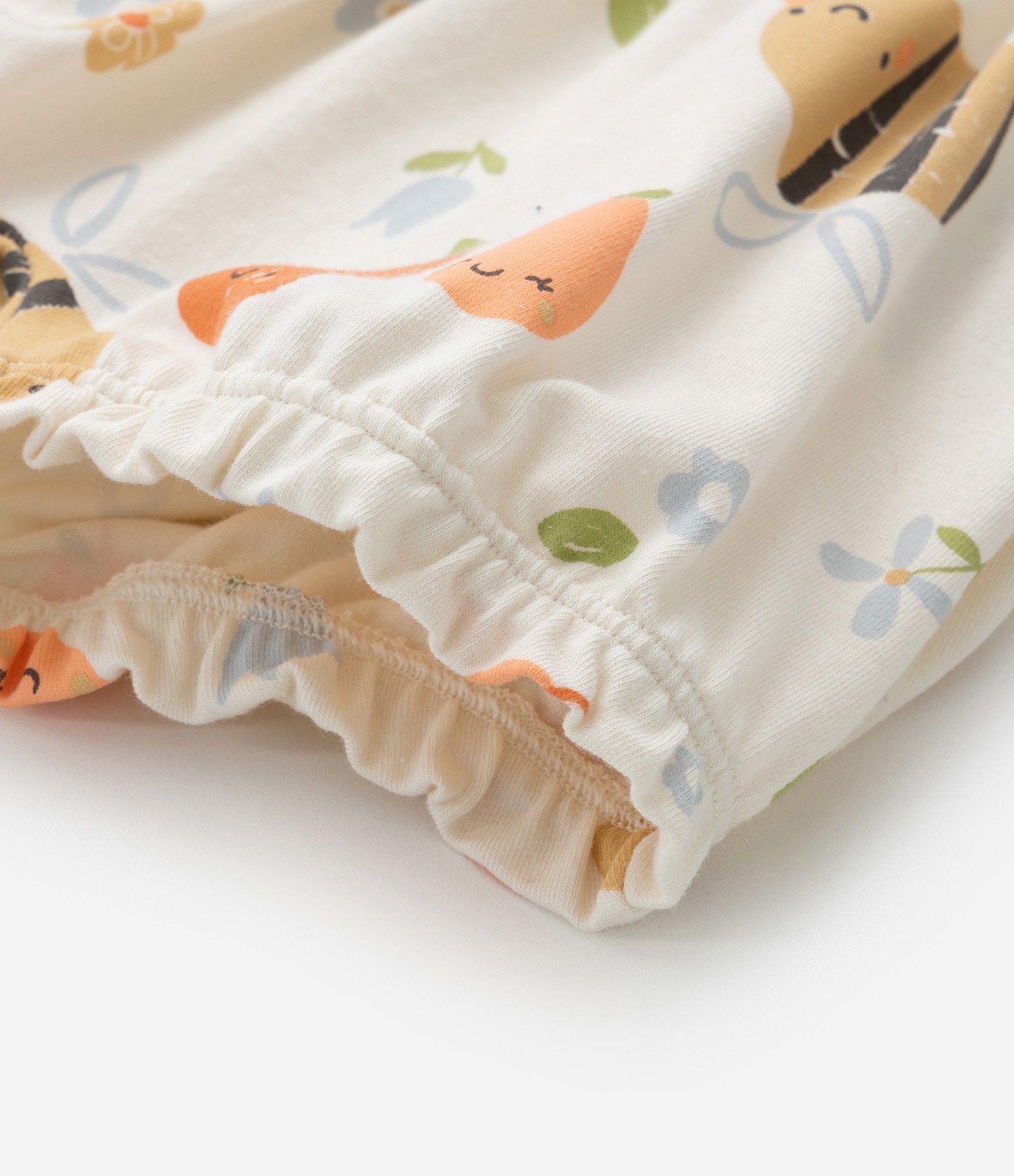 Conjunto Infantil com Estampa de Abelhinhas - Tam 0 a 18 meses Azul/Bege 8
