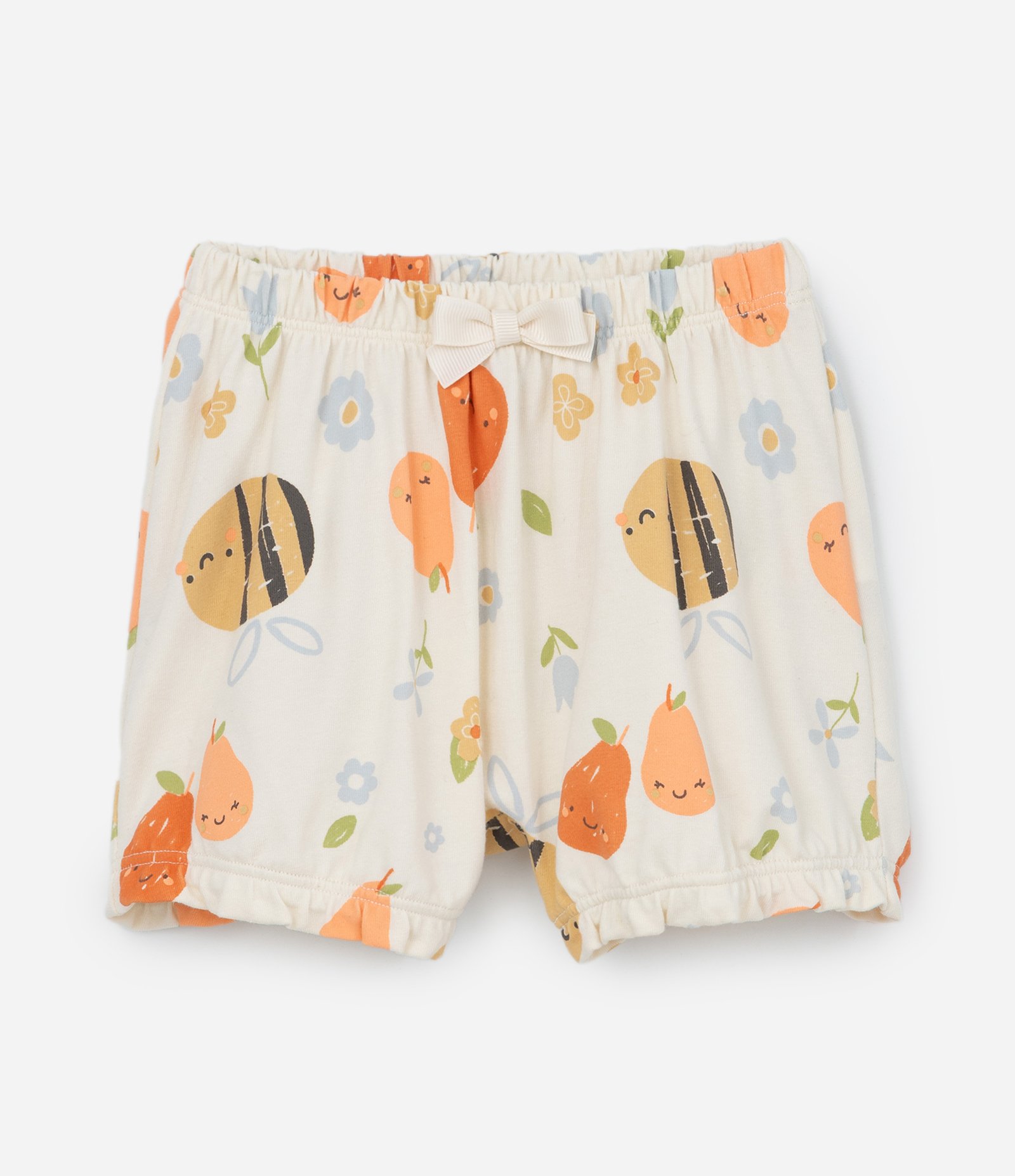 Conjunto Infantil com Estampa de Abelhinhas - Tam 0 a 18 meses Azul/Bege 9