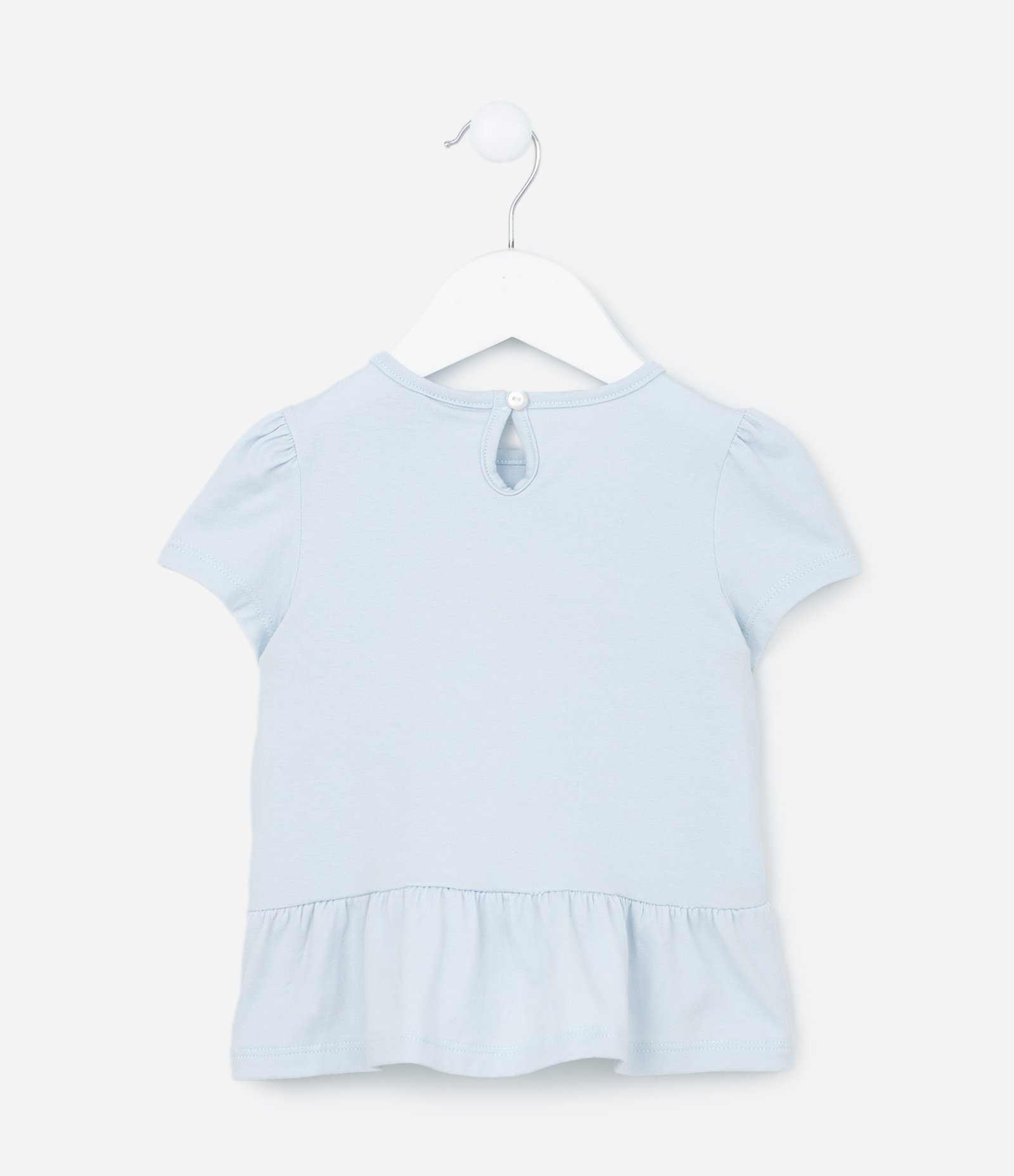 Conjunto Infantil com Estampa de Abelhinhas - Tam 0 a 18 meses Azul/Bege 3