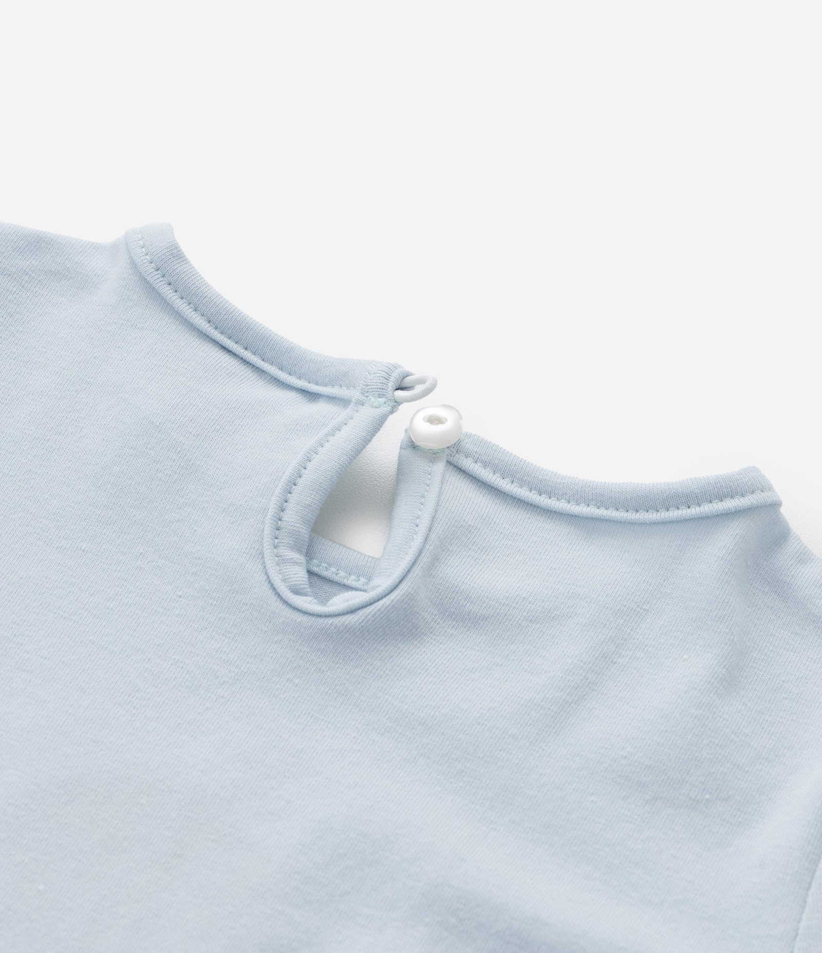 Conjunto Infantil com Estampa de Abelhinhas - Tam 0 a 18 meses Azul/Bege 6