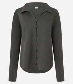 Camisa em Viscose com Abotoamento Frontal