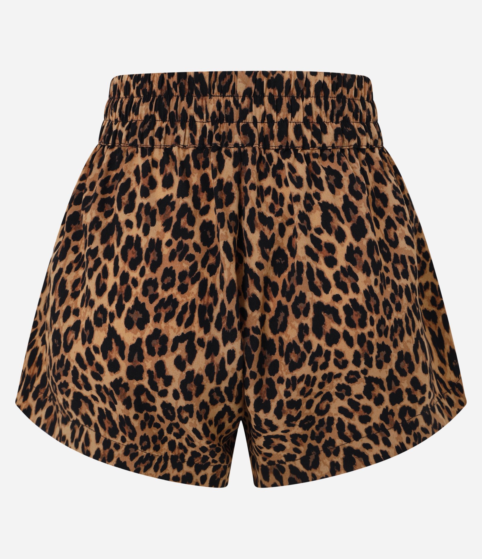 Saída de Praia Short em Chiffon Estampado Animal Print Onça Marrom 6