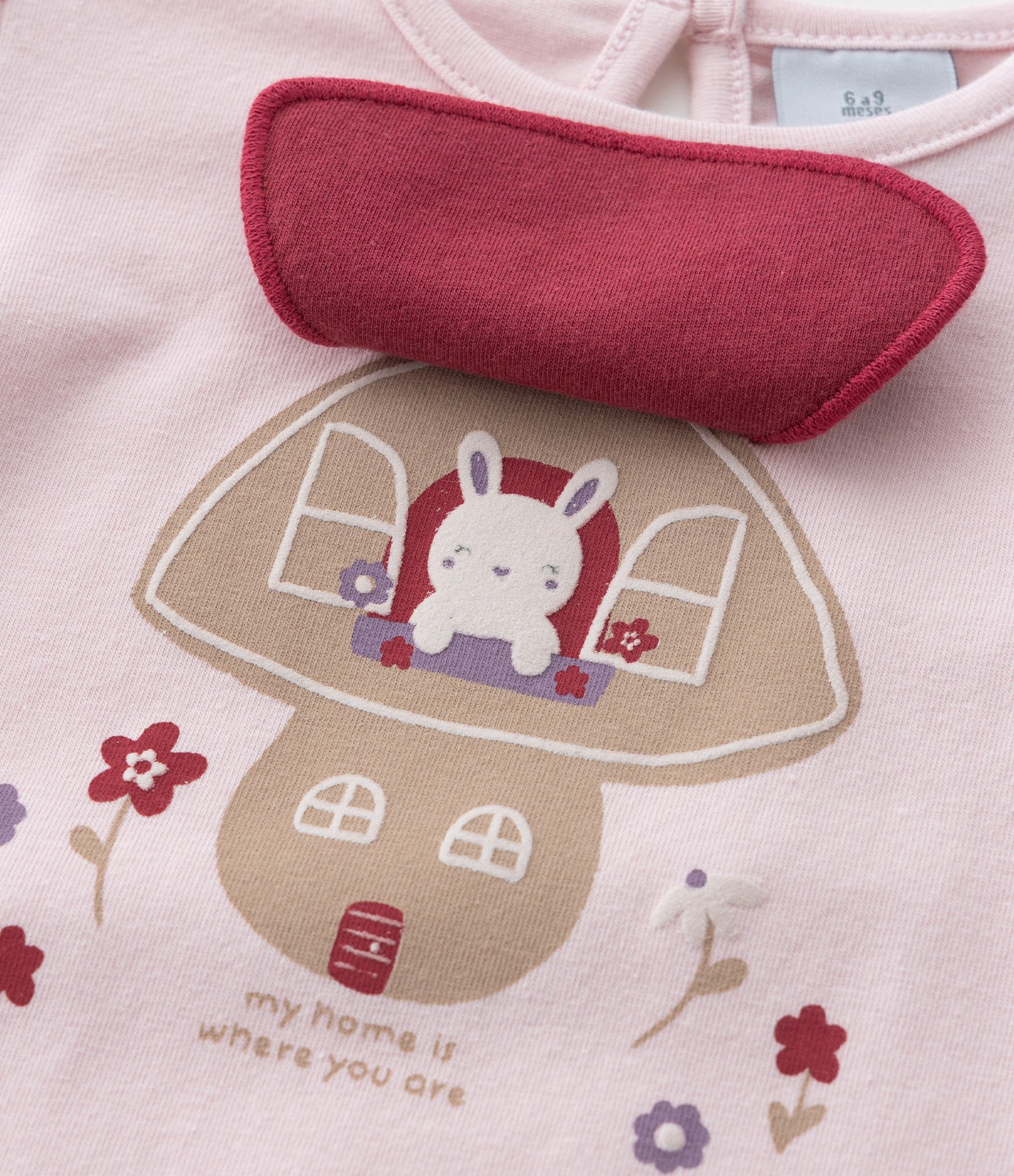 Body Infantil com Estampa Interativa Cogumelo - Tam  0 a 18 meses Rosa 8