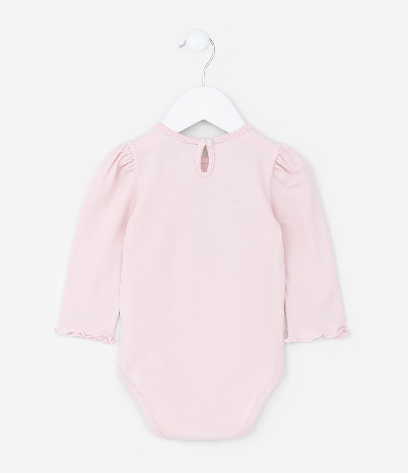 Body Infantil com Estampa Interativa Cogumelo - Tam  0 a 18 meses Rosa 2