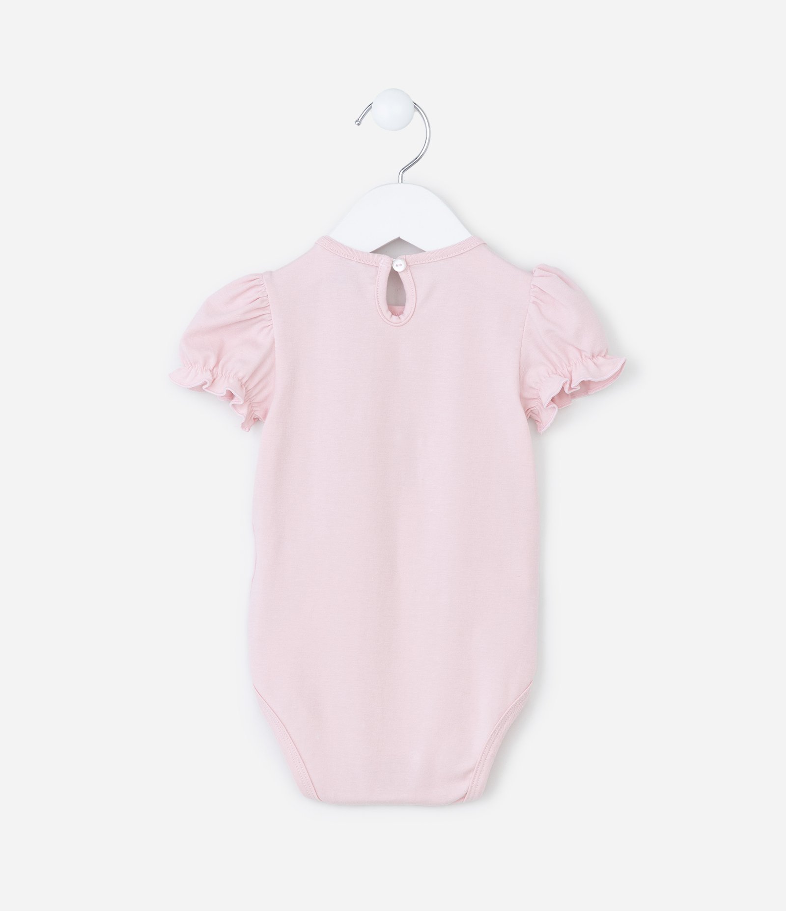 Body Infantil com Estampa Interativa Cogumelo - Tam  0 a 18 meses Rosa 2
