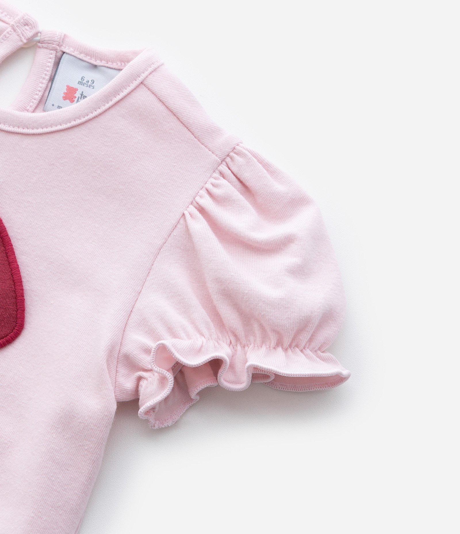 Body Infantil com Estampa Interativa Cogumelo - Tam  0 a 18 meses Rosa 6