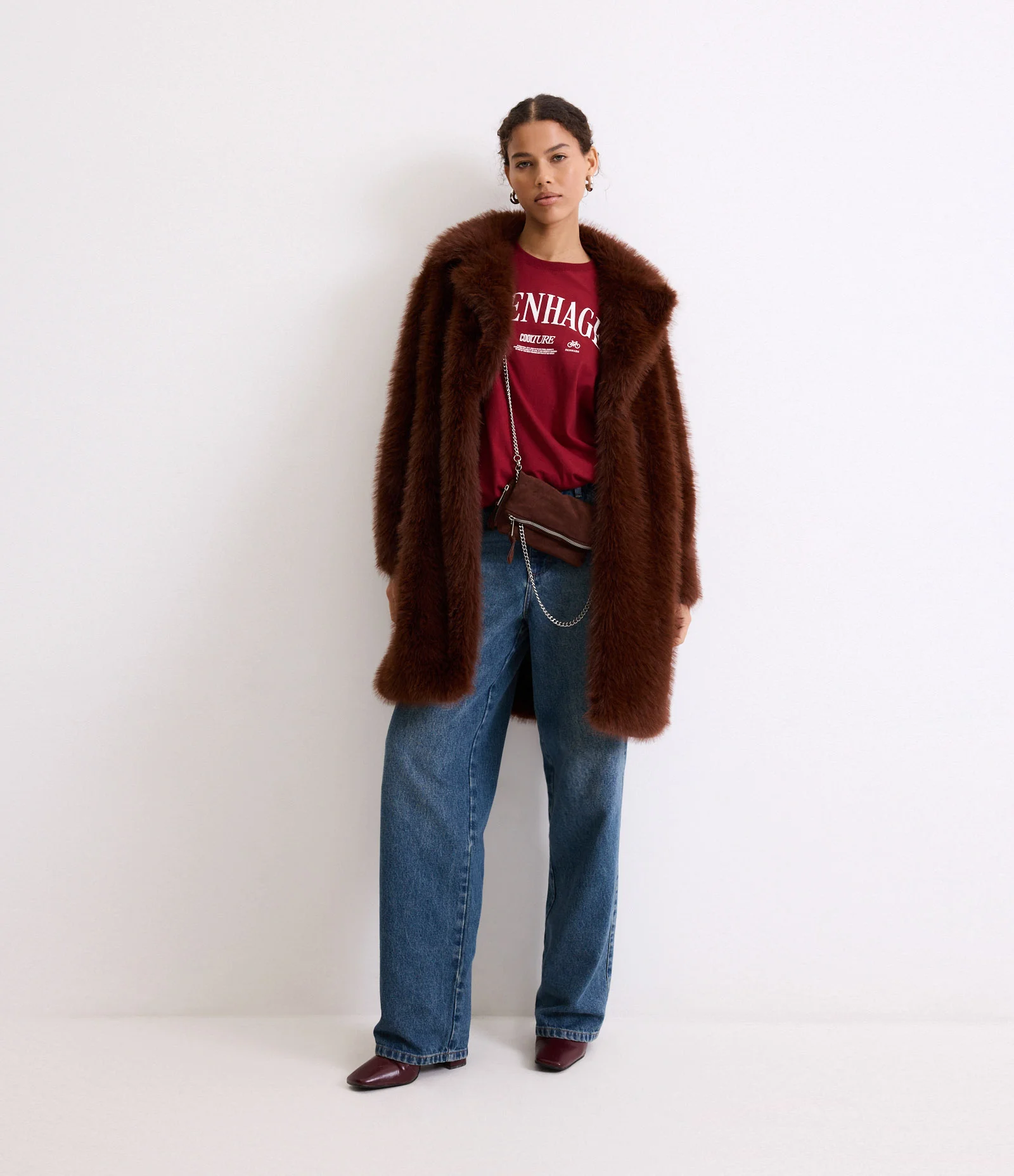 Calça Baggy em Jeans Dirty com Bolso Faca Azul 1