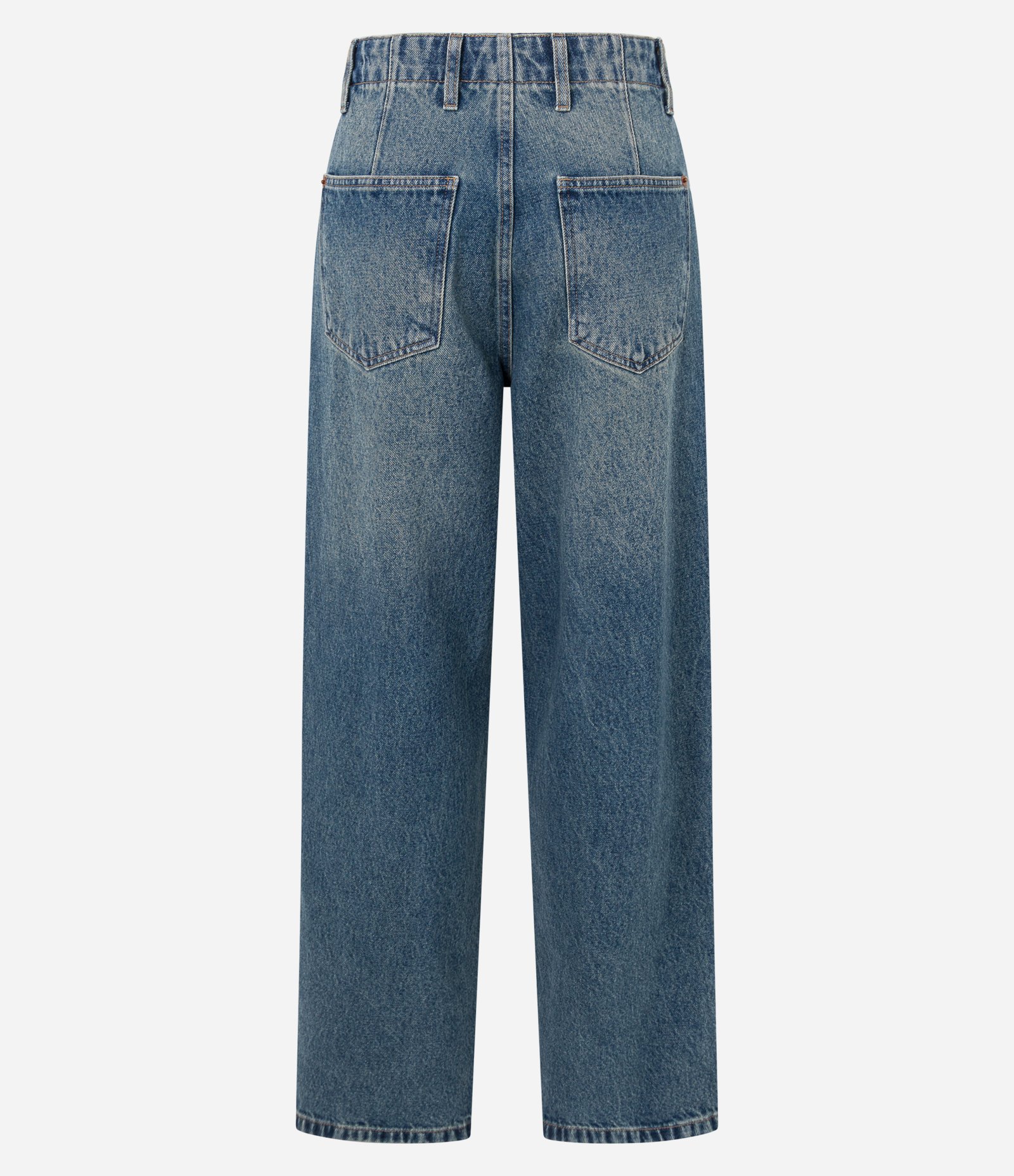 Calça Baggy em Jeans Dirty com Bolso Faca Azul 11