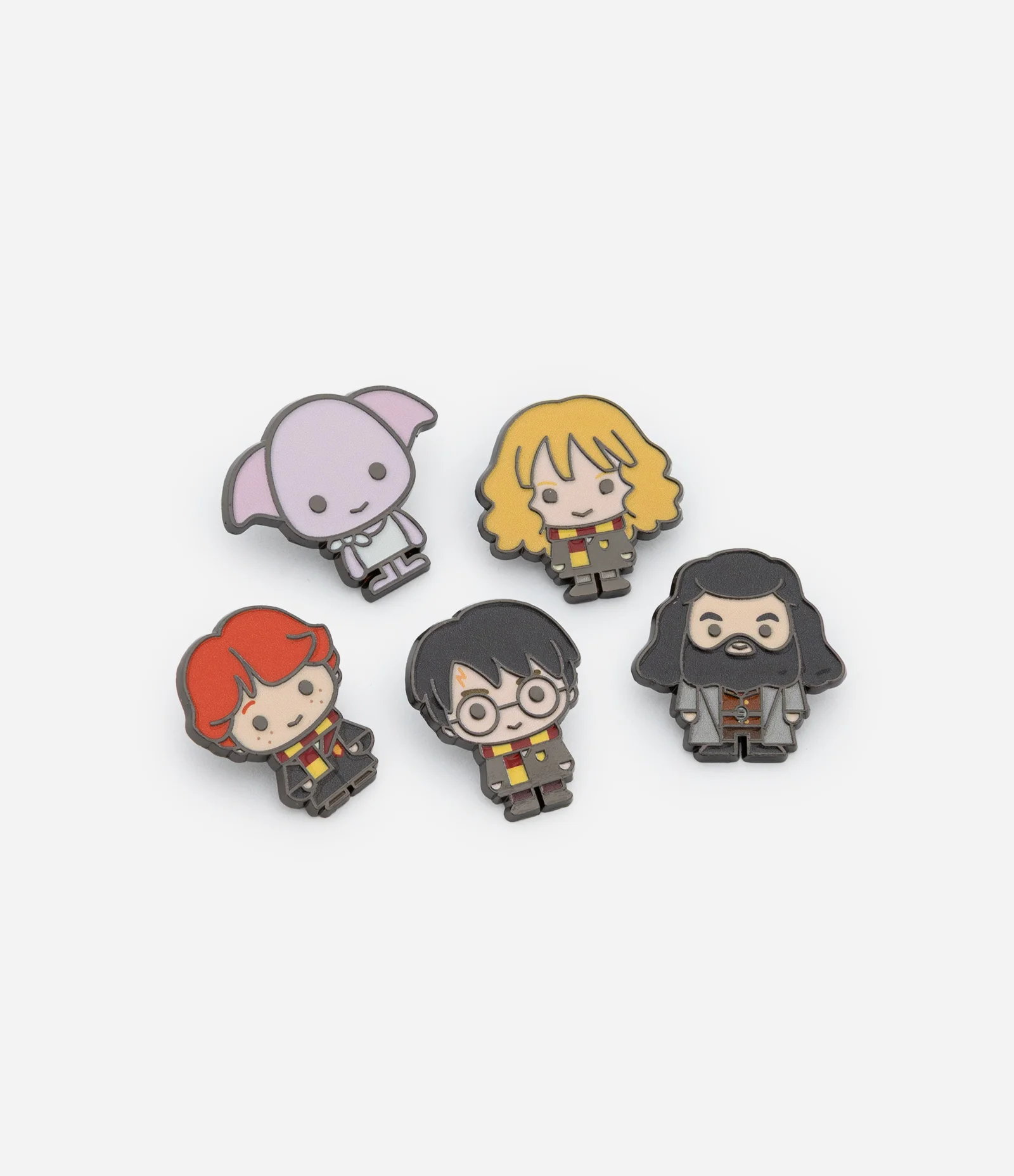 Kit 05 Pins dos Personagens de Harry Potter Multicores 2