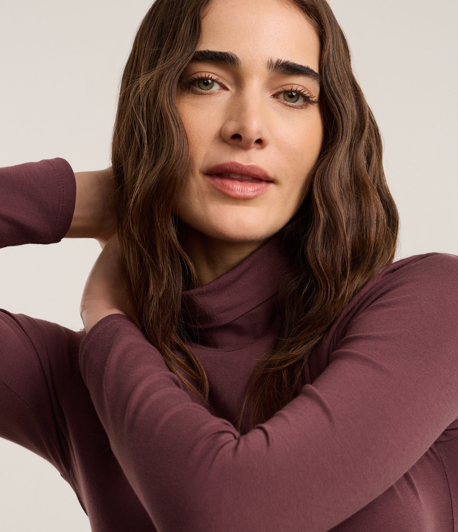 Blusa em Algodão com Golinha Alta Rosa 3