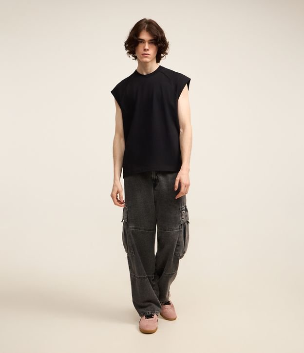 Regata Boxy em Malhão com Gola Raglan