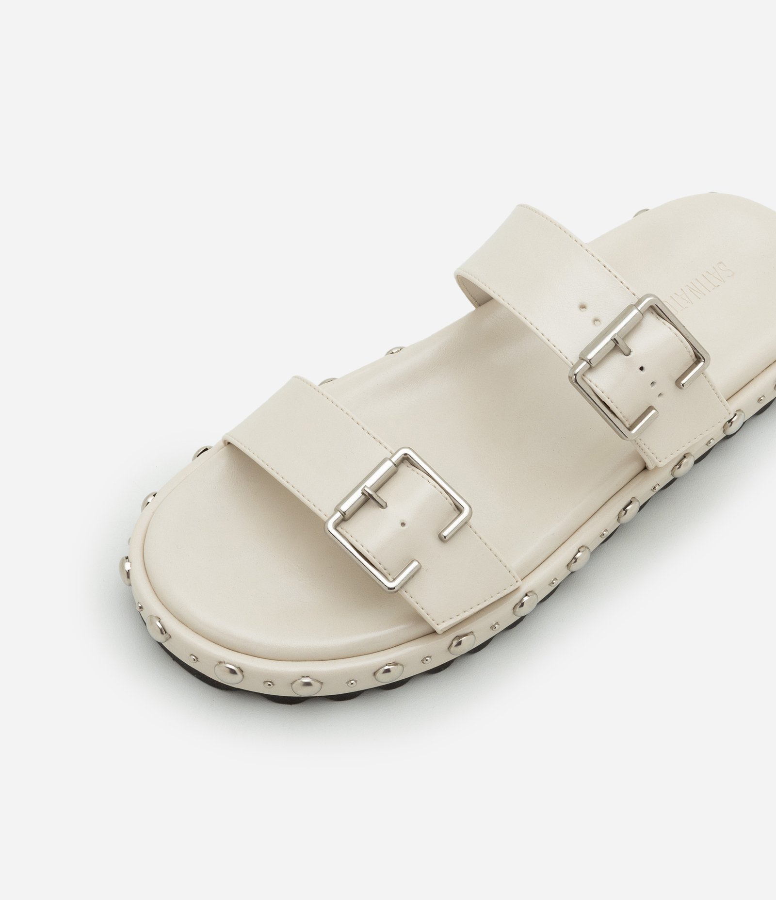 Rasteira com Fivela Dupla e Rebites na Sola Off White 5