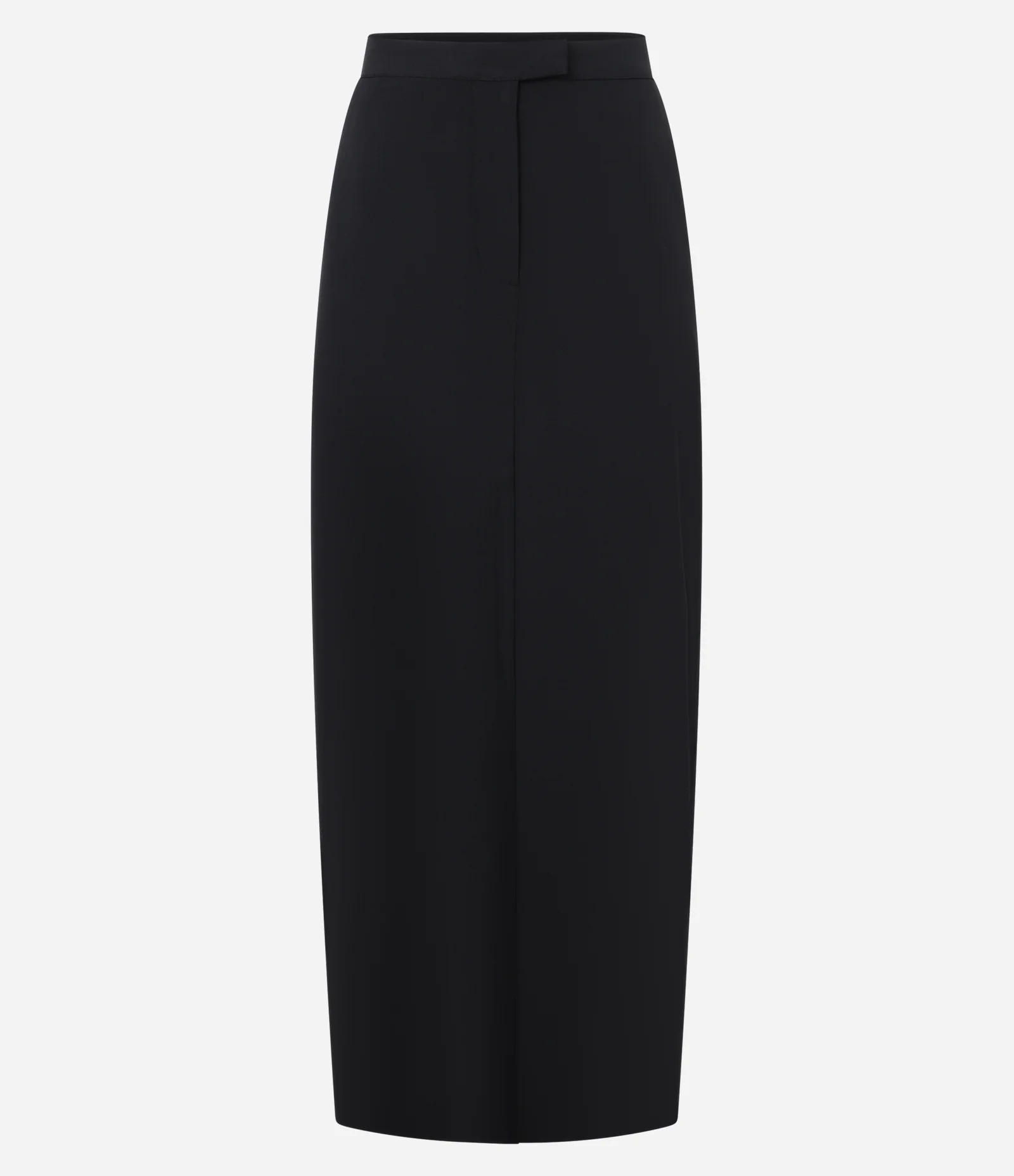 Saia Lápis Midi Alfaiatada com Transpasse no Cós e Pences Preto 5