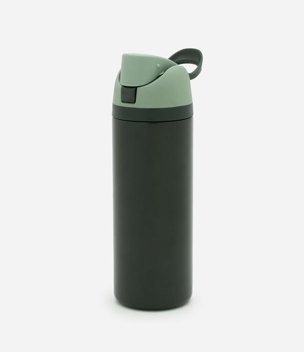 Garrafa Térmica em Metal Bicolor com Canudo 1L