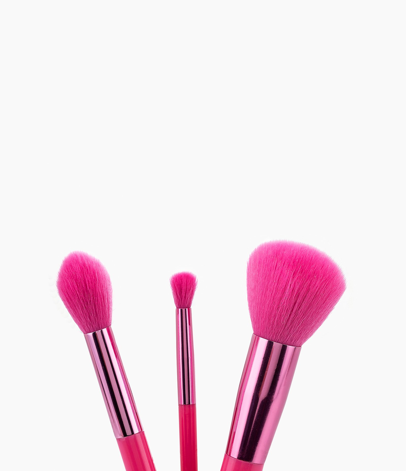 Kit 03 Pinceis de Make Linha Pink Alchemia Rosa 4