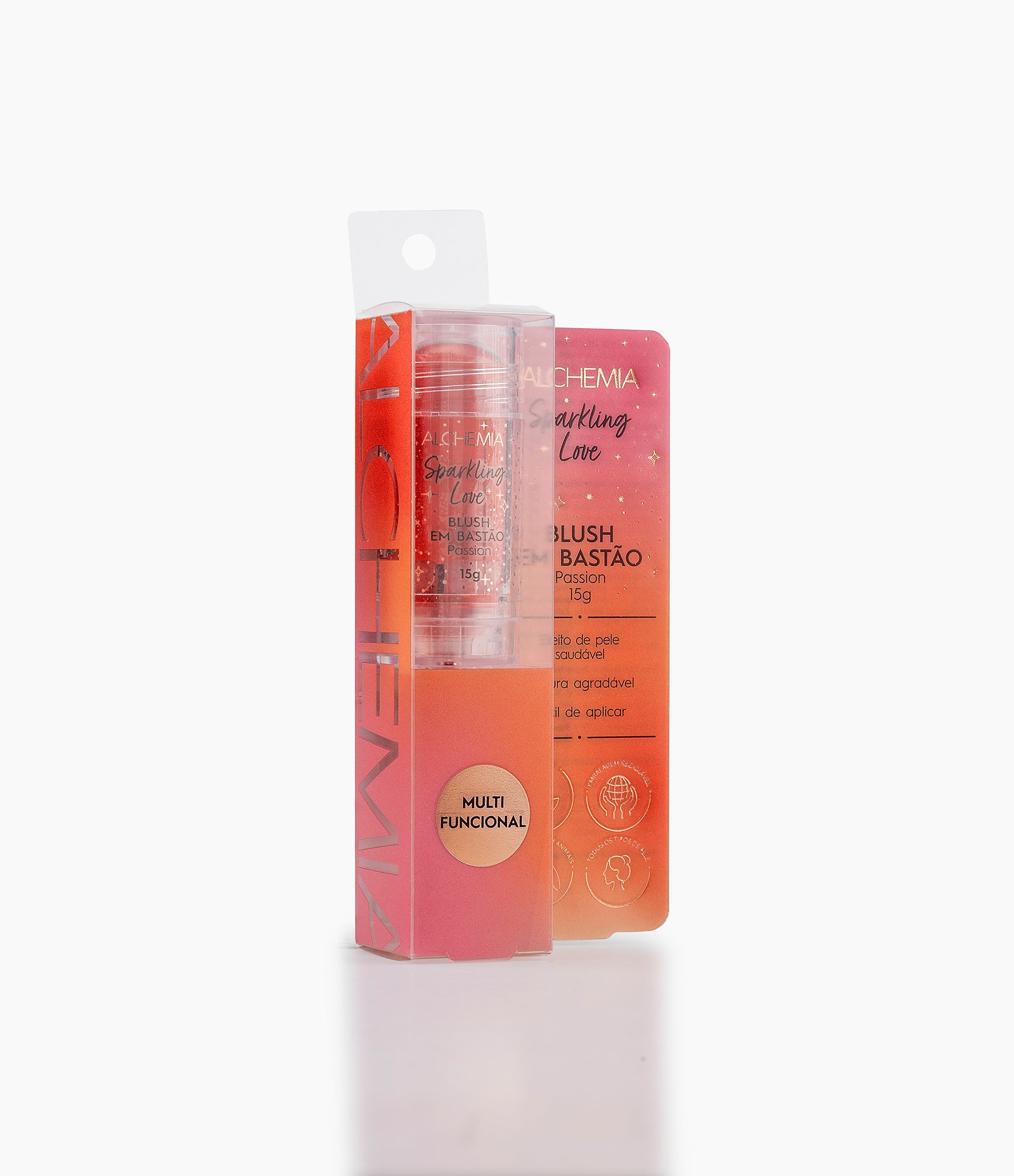 Blush em Bastão Linha Sparkling Love Passion Alchemia Passion 3