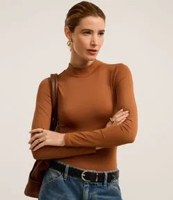 Body Básico em Poliamida com Golinha Alta